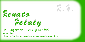 renato helmly business card